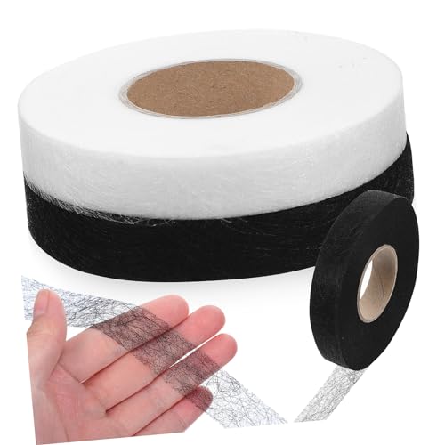 Hemobllo 2Rollen Doppelseitiges Saumband Yards Iron Klebeband für Stoffe Waschfest zum Reparieren und Basteln von Hemobllo