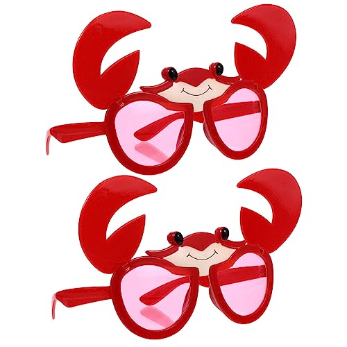 Hemobllo 2Stücke Krabbenform Partybrillen Lustige Hawaii Partybrille Fotorequisite Kreative für Erwachsene Witzige Sonnenbrille für Festivals und Kostümpartys Hemobllo 2Stücke Krabbenform Partybrillen Lustige Hawaii Partybrille Fotorequisite Kreative für Erwachsene Witzige Sonnenbrille für Festivals und Kostümpartys von Hemobllo