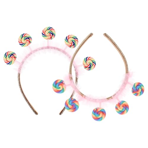 Hemobllo 2Stücke Lollipop Stirnband für Cartoon Design für Mottopartys und Verkleidungen aus Kunststoff für Prinzessinnenkostüme und Süße Looks Hemobllo 2Stücke Lollipop Stirnband für Cartoon Design für Mottopartys und Verkleidungen aus Kunststoff für Prinzessinnenkostüme und Süße Looks von Hemobllo