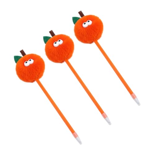 Hemobllo 3 Stück Dekorative Kugelschreiber mit Flauschigen Pompon Toppern Orangefarbene Plüsch Stifte für Mädchen Niedliche Schreibgeräte für Schule Büro und Hemobllo 3 Stück Dekorative Kugelschreiber mit Flauschigen Pompon Toppern Orangefarbene Plüsch Stifte für Mädchen Niedliche Schreibgeräte für Schule Büro und von Hemobllo