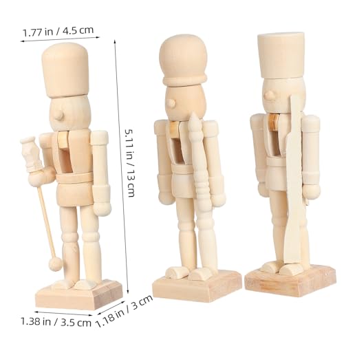 Hemobllo 3 Stück Teiliges Holz Soldaten Puppen DIY Weihnachtsdeko Bemalbar Glatte Oberfläche Kindgerechte Holzfiguren für Festliche Tisch und Baumschmuckgestaltung Hemobllo 3 Stück Teiliges Holz Soldaten Puppen DIY Weihnachtsdeko Bemalbar Glatte Oberfläche Kindgerechte Holzfiguren für Festliche Tisch und Baumschmuckgestaltung von Hemobllo