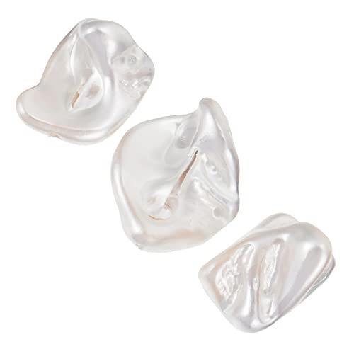 Hemobllo 3 Stück Teiliges Perlen Set Barocke Weiße Multifacettierte Schmuckperlen für DIY Halsketten und Ohrringe Bastelmaterial für Schmuckgestaltung Hemobllo 3 Stück Teiliges Perlen Set Barocke Weiße Multifacettierte Schmuckperlen für DIY Halsketten und Ohrringe Bastelmaterial für Schmuckgestaltung von Hemobllo