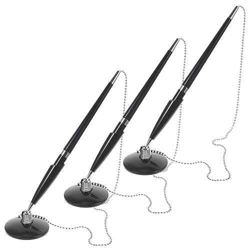 Hemobllo 3 Stück Teiliges Tisch Kugelschreiber mit Fester Basis Ergonomischer Drehkugelschreiber für Büro Bank und Hotel Vertikal Stehender Schreibstift mit Robustem Design in Schwarz Hemobllo 3 Stück Teiliges Tisch Kugelschreiber mit Fester Basis Ergonomischer Drehkugelschreiber für Büro Bank und Hotel Vertikal Stehender Schreibstift mit Robustem Design in Schwarz von Hemobllo