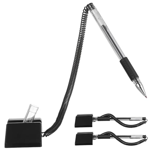 Hemobllo 3 Stück Teiliges Tisch Stiftset mit Klebebasis Schwarze Gel Kugelschreiber mit Verbindungsschnur Haftend und Sicher für Büro Bank Einzelhandel Schreibgerät für Schreibtisch Hemobllo 3 Stück Teiliges Tisch Stiftset mit Klebebasis Schwarze Gel Kugelschreiber mit Verbindungsschnur Haftend und Sicher für Büro Bank Einzelhandel Schreibgerät für Schreibtisch von Hemobllo