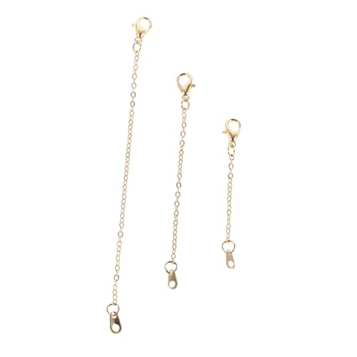 Hemobllo 3 Stück -halskettenverlängerungen, Armbandverlängerung, Goldkettenverlängerungen, Fußkettchen, Schmuck, Endkette Für Frauen Hemobllo 3 Stück -halskettenverlängerungen, Armbandverlängerung, Goldkettenverlängerungen, Fußkettchen, Schmuck, Endkette Für Frauen von Hemobllo