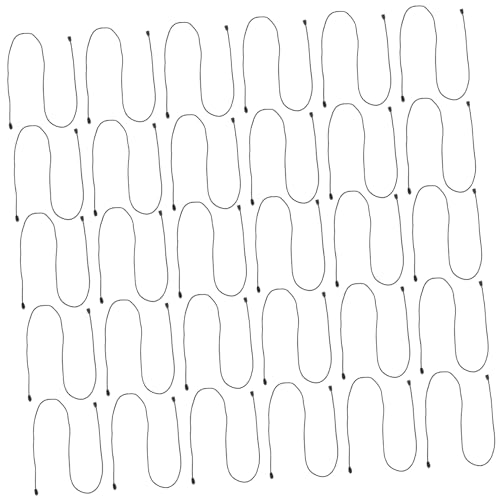 Hemobllo 30 Sätze Teiliges Nylon Halskettenbänder mit Abnehmbarem Sicherheitsverschluss DIY Schmuckherstellung Robuste Geflochtene und Bügelverschlüsse für Anhänger und Armbänder von Hemobllo