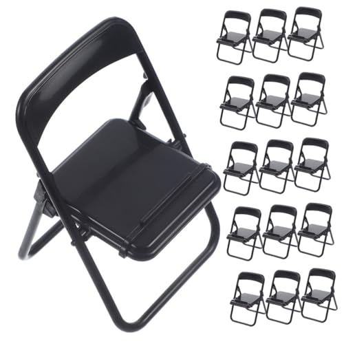 Hemobllo 30 Stück Handyhalter Puppenhaus Klappstuhl Mini-möbelmodell Miniatur-modellstuhl Mini-klappstuhl-telefonständer Kleine Stühle Für Puppen Sitz Black Plastik Hemobllo 30 Stück Handyhalter Puppenhaus Klappstuhl Mini-möbelmodell Miniatur-modellstuhl Mini-klappstuhl-telefonständer Kleine Stühle Für Puppen Sitz Black Plastik von Hemobllo