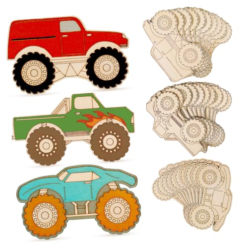 Hemobllo 30 Stück Teiliges Holzmonstertruck zum Bemalen Robuste Holzfahrzeug Dekorationen für Kindergeburtstag Vielseitige DIY Holzornamente für Partygeschenke und Kreative Bastelideen Hemobllo 30 Stück Teiliges Holzmonstertruck zum Bemalen Robuste Holzfahrzeug Dekorationen für Kindergeburtstag Vielseitige DIY Holzornamente für Partygeschenke und Kreative Bastelideen von Hemobllo