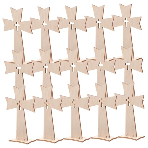 Hemobllo 30 Stück Teiliges Set Unlackierte Holzkreuze zum Bemalen DIY Bastelset für Realistischem Design Leichte Holzscheiben für Kreative Handwerksprojekte als Party Dekoration und Hemobllo 30 Stück Teiliges Set Unlackierte Holzkreuze zum Bemalen DIY Bastelset für Realistischem Design Leichte Holzscheiben für Kreative Handwerksprojekte als Party Dekoration und von Hemobllo