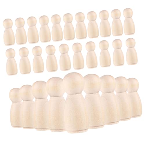 Hemobllo 30 Stück Teiliges Unvollendete Holz Peg Puppen Naturbelassene DIY Bastelfiguren für Glatte Oberfläche zum Bemalen Familien und Kinderbastelbedarf Malspielzeug Hemobllo 30 Stück Teiliges Unvollendete Holz Peg Puppen Naturbelassene DIY Bastelfiguren für Glatte Oberfläche zum Bemalen Familien und Kinderbastelbedarf Malspielzeug von Hemobllo