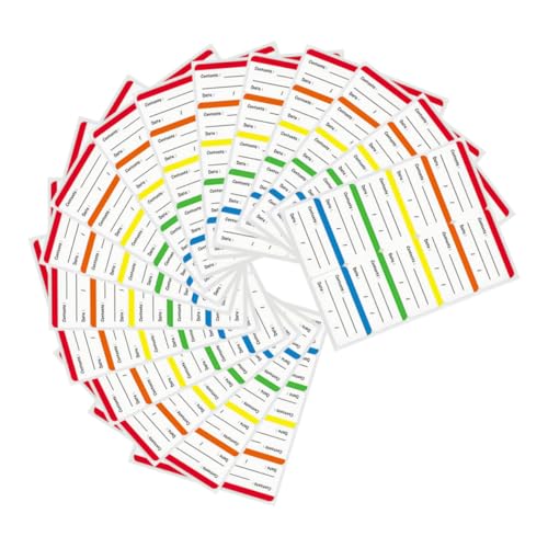 Hemobllo 300Stücke Gefrieretiketten Beschreibbare Lebensmittelaufkleber für Aufbewahrung Selbstklebend für Gefrierbeutel Behälter und Kartons von Hemobllo