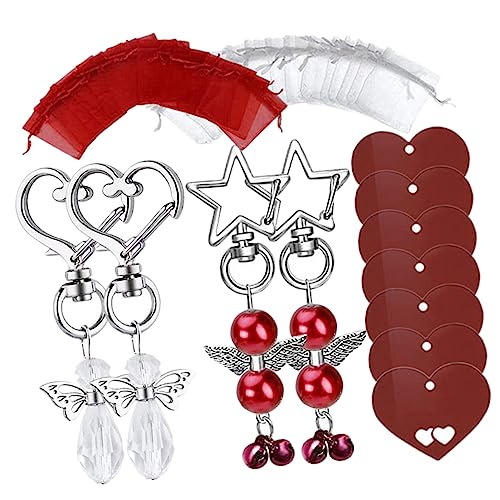Hemobllo 30Sätze Schutzengel Schlüsselanhänger Dekorative Anhänger mit Organzasäckchen für Hochzeit Babyparty Weihnachten Kreative Engelsflügel für Besondere Anlässe Hemobllo 30Sätze Schutzengel Schlüsselanhänger Dekorative Anhänger mit Organzasäckchen für Hochzeit Babyparty Weihnachten Kreative Engelsflügel für Besondere Anlässe von Hemobllo