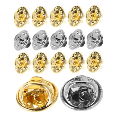 Hemobllo 30Sätze Sicherungsstift Rückseiten Teilig Anstecknadel Halter Elegantes Design für Abzeichen und Broschen Praktische Aufbewahrung Eisenbox für Mode von Hemobllo