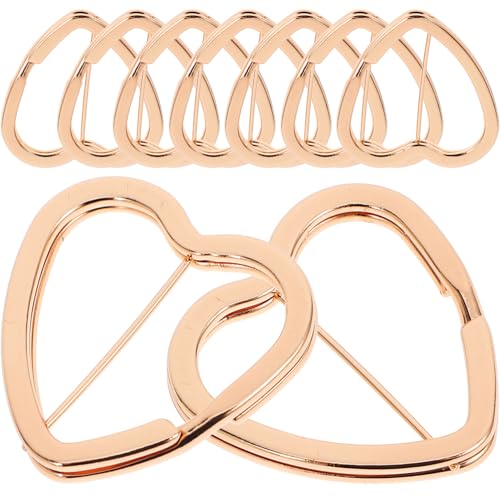 Hemobllo 30Stücke Herzförmige Split Schlüsselringe DIY Schlüsselanhänger Metall für Handwerk Schlüsselbund und Dekoration Elegantem für Projekte von Hemobllo