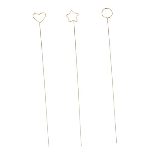 Hemobllo 30Stücke Kartenhalter Blumen Pick Halter Stern und Ringform für Hochzeiten Partys Dekorationen Goldfarbene Tischkartenhalter für Kreative von Hemobllo