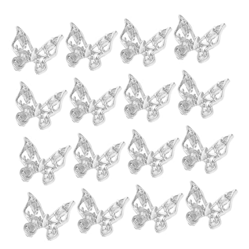 Hemobllo 30Stücke Schmetterling Charms aus Silber Verspielte Metall Nagelverzierungen für DIY Nail Art Dekorationen für Nageldesigns Hemobllo 30Stücke Schmetterling Charms aus Silber Verspielte Metall Nagelverzierungen für DIY Nail Art Dekorationen für Nageldesigns von Hemobllo