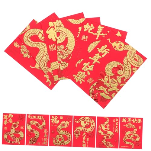 Hemobllo 36Stücke Chinesische Neujahrsumschläge im Jahr Schlange Cartoon Rote Umschläge für Geldgeschenke Hochzeit und Frühlingsfest Vielfältig Einsetzbar Robustes Hemobllo 36Stücke Chinesische Neujahrsumschläge im Jahr Schlange Cartoon Rote Umschläge für Geldgeschenke Hochzeit und Frühlingsfest Vielfältig Einsetzbar Robustes von Hemobllo