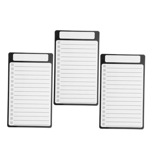 Hemobllo 3Stücke Magnetische Trockene Löschen Notizblöcke für Kühlschrank Praktische Notizen und To Do Listen Design für Büro Schule Zuhause Zuverlässige Magnetische von Hemobllo