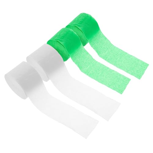 Hemobllo 4 Rollen DIY Krepppapier Girlanden für Hochzeiten Partys und Feste Dekorative Papierstreifen Milchweiß für Bastelprojekte und Stimmungsvolle Hintergründe von Hemobllo