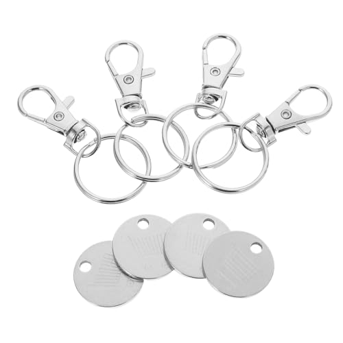 Hemobllo 4 Stück Edelstahl-einkaufswagen-schlüsselanhänger, Trolley-token-schlüsselanhänger, Einkaufswagen-token-schlüsselanhänger, Einkaufswagen-schlüsselentferner, von Hemobllo