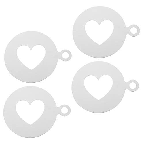 Hemobllo 4 Stück Kaffeedruckform rostfrei Werkzeug Hallo Dekoration Kaffeeschablonen Latte Art robuste Kaffeeschablonen Kaffee-Vorlage Latte-Schablonen Kaffee dekorieren Schablonen Silber Hemobllo 4 Stück Kaffeedruckform rostfrei Werkzeug Hallo Dekoration Kaffeeschablonen Latte Art robuste Kaffeeschablonen Kaffee-Vorlage Latte-Schablonen Kaffee dekorieren Schablonen Silber von Hemobllo
