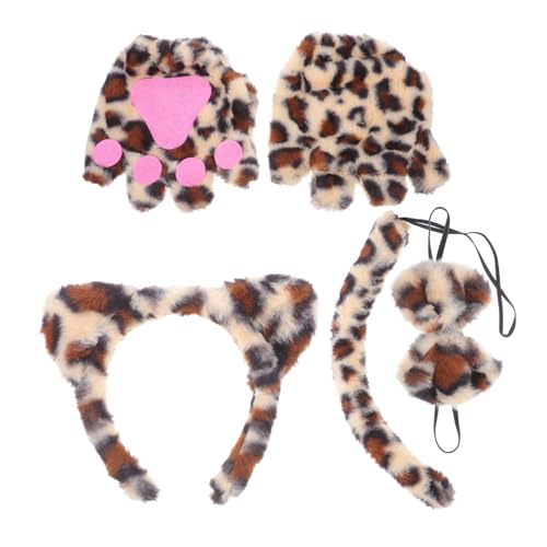 Hemobllo 4 Stück Kleid mit Leopardenmuster Leoparden Kopfband Cosplay Zubehör Halloween wirft Plüschhandschuhe Leopard Haarbänder mit Leopardenmuster Tier-Stirnband-Kostüm Eisendraht Hemobllo 4 Stück Kleid mit Leopardenmuster Leoparden Kopfband Cosplay Zubehör Halloween wirft Plüschhandschuhe Leopard Haarbänder mit Leopardenmuster Tier-Stirnband-Kostüm Eisendraht von Hemobllo