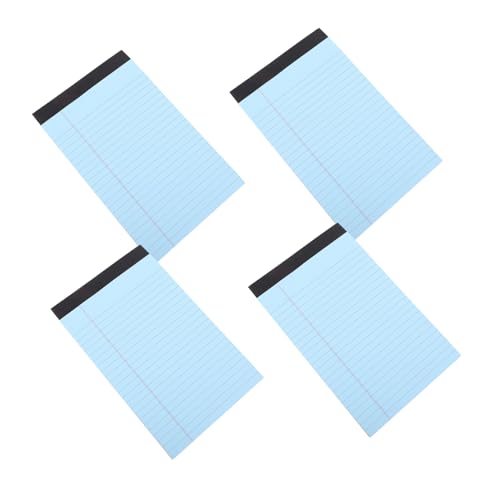 Hemobllo 4 Stück Notizblock Teilig Liniertes Abreißbares Memo Pad Praktisch für Notizen Erinnerungen und Terminplanung Tragbares Vielseitiges Notizbuch für Alltag und Büro von Hemobllo