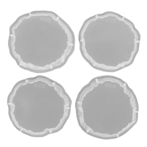 Hemobllo 4 Stück Silikonform Untersetzer Oval und Kristall Design Reißfest und Wiederverwendbar DIY Epoxidharz Gießform für Tassenmatten und Dekorationen Hemobllo 4 Stück Silikonform Untersetzer Oval und Kristall Design Reißfest und Wiederverwendbar DIY Epoxidharz Gießform für Tassenmatten und Dekorationen von Hemobllo