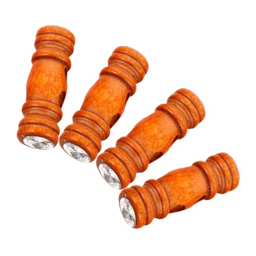 Hemobllo 4 Stück Teiliges Dekorative Mantelknöpfe aus Holz mit Horn Annäh Knebelknöpfe für Jacken Strickwaren Windbreaker und Kinderkleidung Klassische Ersatz Knebelverschlüsse von Hemobllo