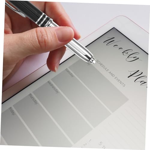 Hemobllo 4 Stück Teiliges LED Licht Kugelschreiber Metall Stift mit Beleuchteter Spitze Komfortabler Griff Geeignet für Touchscreens und Schreiben bei Dunkelheit Elegante Farbauswahl von Hemobllo