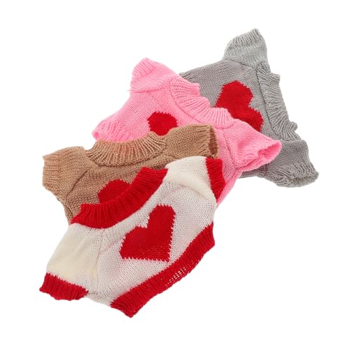 Hemobllo 4 Stück Teiliges Niedliche Bärenpuppen Kleidung aus Zuverlässigem Wollgarn Einfach Anzuziehende Sweatshirts mit Liebevollen Details Austauschbare Outfits für Stoffbären und Puppen Hemobllo 4 Stück Teiliges Niedliche Bärenpuppen Kleidung aus Zuverlässigem Wollgarn Einfach Anzuziehende Sweatshirts mit Liebevollen Details Austauschbare Outfits für Stoffbären und Puppen von Hemobllo