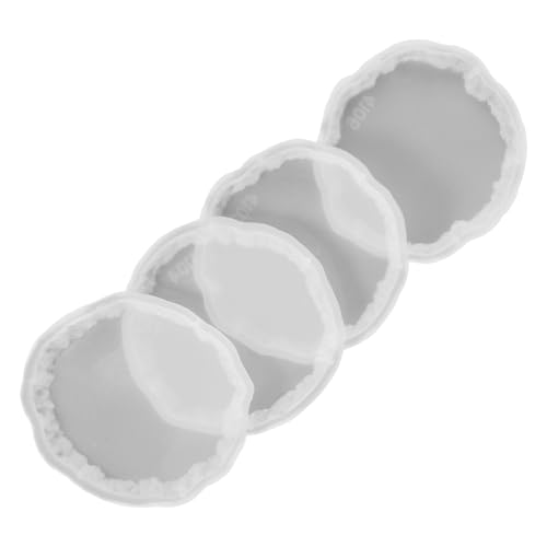 Hemobllo 4 Stück Teiliges Silikon Epoxidharz Untersetzer Gießform Langlebige DIY Resin Coaster Mold für Leichte und Kompakte Tassenmatten Herstellung Einfach zu Verwenden und Vielseitig Hemobllo 4 Stück Teiliges Silikon Epoxidharz Untersetzer Gießform Langlebige DIY Resin Coaster Mold für Leichte und Kompakte Tassenmatten Herstellung Einfach zu Verwenden und Vielseitig von Hemobllo