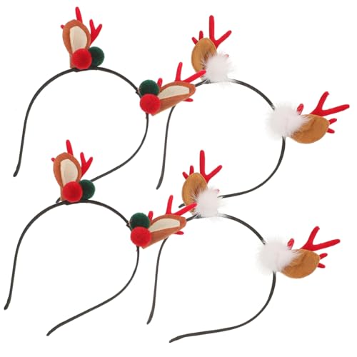 Hemobllo 4 Stück Teiliges Weihnachts Haarreif Rentier Geweih Cosplay Haarschmuck Kuschelmaterial Rot Grün Lustiges Stirnband für Kindergeburtstag Party und Festliche Anlässe Hemobllo 4 Stück Teiliges Weihnachts Haarreif Rentier Geweih Cosplay Haarschmuck Kuschelmaterial Rot Grün Lustiges Stirnband für Kindergeburtstag Party und Festliche Anlässe von Hemobllo