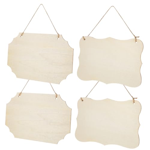 Hemobllo 4 Stück Unbehandelte Holzschilder Vielseitige Hängende Holztafeln für DIY Beschriftung Rustikale Holzplaketten mit Glatter Oberfläche für Wohnkultur und Bastelprojekte Hemobllo 4 Stück Unbehandelte Holzschilder Vielseitige Hängende Holztafeln für DIY Beschriftung Rustikale Holzplaketten mit Glatter Oberfläche für Wohnkultur und Bastelprojekte von Hemobllo