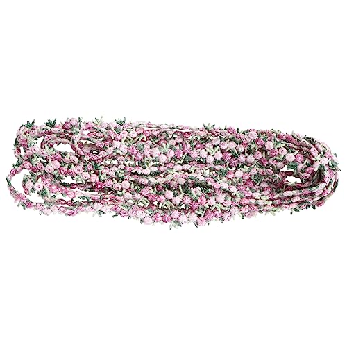 Hemobllo 4.5M Rosa Spitzenband mit Blumenmuster Dekoratives Haarschmuck Band für Hochzeiten DIY Nähprojekte und Bastelideen von Hemobllo
