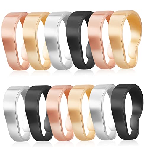 Hemobllo 40 Stück Teiliges Anhänger Verbinder aus Kupfer mit Elektroplattierung Kleine Schmuckverschluss Clips in Gold Weißgold Roségold Schwarz Einfach zu Befestigen für Halsketten und von Hemobllo