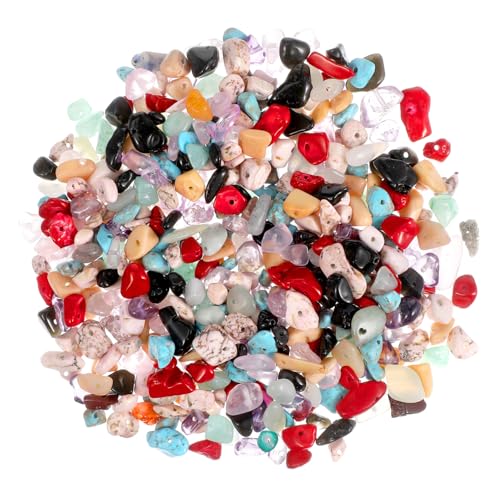 Hemobllo 400Stücke Natursteinperlen für DIY Schmuck Unregelmäßige Bastelperlen für Ohrringe Armbänder und Hochwertige und Langlebige Schmuckperlen für Projekte Hemobllo 400Stücke Natursteinperlen für DIY Schmuck Unregelmäßige Bastelperlen für Ohrringe Armbänder und Hochwertige und Langlebige Schmuckperlen für Projekte von Hemobllo
