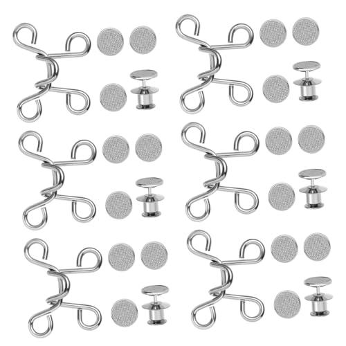 Hemobllo 4Sätze Hosenbundknopf für Jeans Verstellbare mit Universellen Clips Sofortige Anpassung Reduzierung Hosenbunds S von Hemobllo