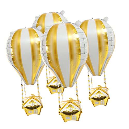 Hemobllo 4Stücke Aluminiumfolienballons Heißluftballon Dekorationen für Geburtstagsfeiern Leicht und Vielseitig Einsetzbar Kreative Partyballons für Unvergessliche Hemobllo 4Stücke Aluminiumfolienballons Heißluftballon Dekorationen für Geburtstagsfeiern Leicht und Vielseitig Einsetzbar Kreative Partyballons für Unvergessliche von Hemobllo