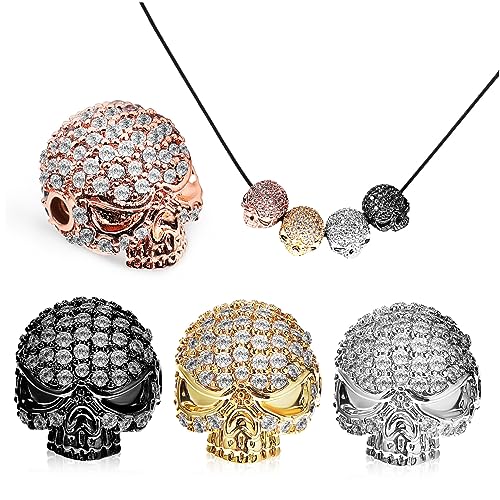 Hemobllo 4Stücke Perlen für Schmuckherstellung Halloween und DIY Projekte Skelett Dekoration für Armbänder und Mehr Roségold Hemobllo 4Stücke Perlen für Schmuckherstellung Halloween und DIY Projekte Skelett Dekoration für Armbänder und Mehr Roségold von Hemobllo
