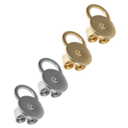 Hemobllo 4Stücke Sicherheits Ohrstecker Verschlüsse Ohrringstopper mit Polster für Sicheren Halt für DIY Ohrringe und Reparaturen Robust und Langlebig Hemobllo 4Stücke Sicherheits Ohrstecker Verschlüsse Ohrringstopper mit Polster für Sicheren Halt für DIY Ohrringe und Reparaturen Robust und Langlebig von Hemobllo