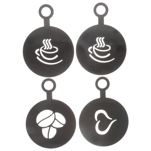 Hemobllo 4Stücke Teiliges Schablonen für DIY Latte Art Praktische Kaffeewerkzeuge für Cappuccino und Heiße für Kreative Kaffeestunden Hemobllo 4Stücke Teiliges Schablonen für DIY Latte Art Praktische Kaffeewerkzeuge für Cappuccino und Heiße für Kreative Kaffeestunden von Hemobllo