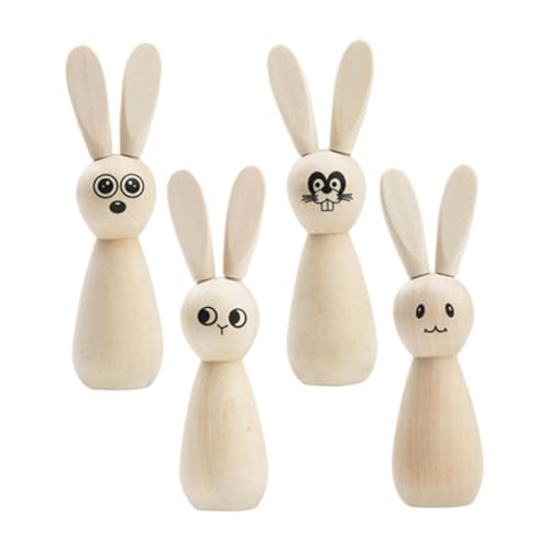 Hemobllo 4stücke Unbemalte Holzkaninchen-puppenköpfe Unfertige Hasenfiguren Für -osterdeko Kreative Holzpuppen Gestalten Und Dekorieren Für Ostern Hemobllo 4stücke Unbemalte Holzkaninchen-puppenköpfe Unfertige Hasenfiguren Für -osterdeko Kreative Holzpuppen Gestalten Und Dekorieren Für Ostern von Hemobllo