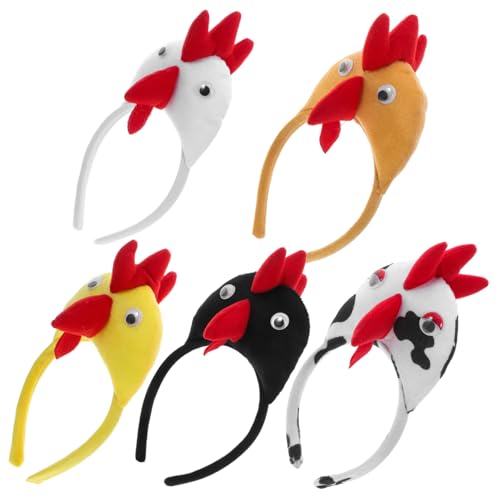 Hemobllo 5 Stück Maskerade-Kopfschmuck Plüsch Outfit lustig Halloween-Cosplay-Party-Stirnbänder Haarband Hahn Küken stirnband Party-Kopfbedeckung Halloween Stirnbänder PP Baumwolle Hemobllo 5 Stück Maskerade-Kopfschmuck Plüsch Outfit lustig Halloween-Cosplay-Party-Stirnbänder Haarband Hahn Küken stirnband Party-Kopfbedeckung Halloween Stirnbänder PP Baumwolle von Hemobllo