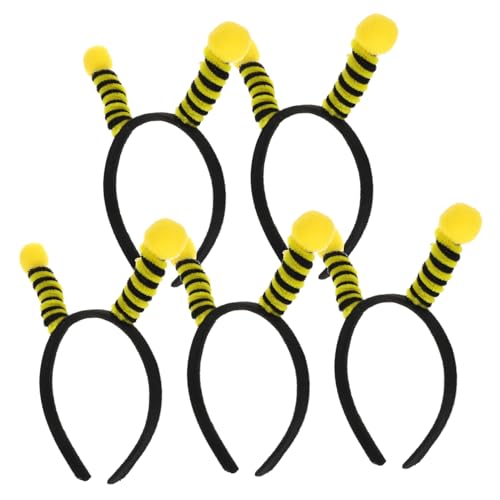Hemobllo 5 Stück Teiliges Bienen Haarreifen Bequeme Party Stirnbänder mit Niedlichem Bienen Design Leichtes Kopfschmuck Zubehör für Geburtstagsfeier und Kostümcosplay Hemobllo 5 Stück Teiliges Bienen Haarreifen Bequeme Party Stirnbänder mit Niedlichem Bienen Design Leichtes Kopfschmuck Zubehör für Geburtstagsfeier und Kostümcosplay von Hemobllo