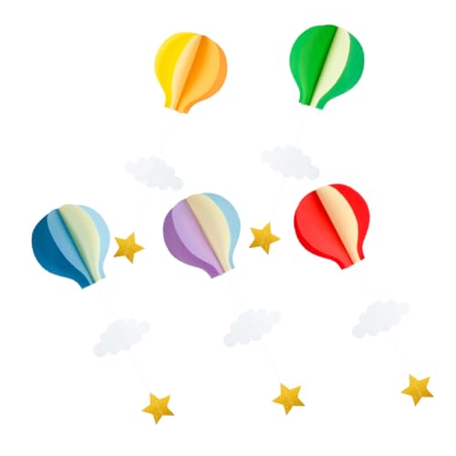 Hemobllo 5 Stück Teiliges Heißluftballon und Wolken Hängedekorationen für Kindergeburtstag Shower Hochzeitsfeier Indoor Outdoor Party mit Luftiger Hemobllo 5 Stück Teiliges Heißluftballon und Wolken Hängedekorationen für Kindergeburtstag Shower Hochzeitsfeier Indoor Outdoor Party mit Luftiger von Hemobllo