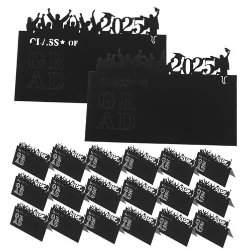 Hemobllo 50 Stück 2025 Sitzkarte Für Feierlichkeiten Karten Des Abschlussesempfangsplatzes Graduierungspartykarte Karten Für Die Abschlusssaison Platzkarten Absolventenkarte Papier Black Hemobllo 50 Stück 2025 Sitzkarte Für Feierlichkeiten Karten Des Abschlussesempfangsplatzes Graduierungspartykarte Karten Für Die Abschlusssaison Platzkarten Absolventenkarte Papier Black von Hemobllo