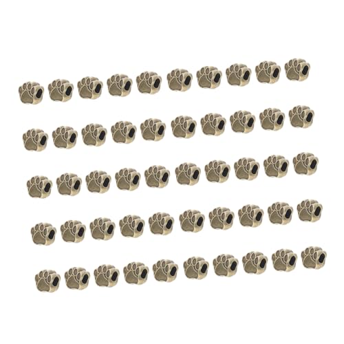 Hemobllo 50 Stück DIY Schmuckperlen aus Langlebiger Zinklegierung Große Lochabstandshalter Antikem Bronze Design Vielseitig für Armbänder Halsketten und Bastelprojekte Geeignet von Hemobllo