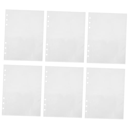 Hemobllo 50 Stück Klarsichthüllen PP Transparente Einstecktaschen Kompatibel für Ringordner Album Nachfüllseiten Dokumenten Organizer Büro Schule von Hemobllo