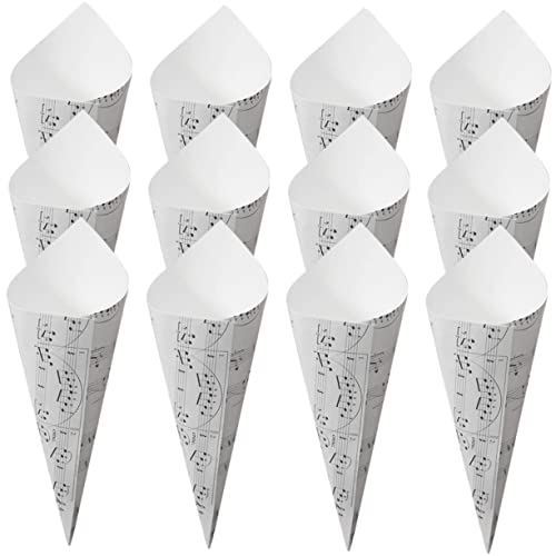 Hemobllo 50 Stück Mini Papierblüten aus Hochwertigem Kraftpapier als Hochzeitstischdeko Konfetti und Blütenhalter für Partys Food Trucks und Outdoor Events Weißes Noten Design Hemobllo 50 Stück Mini Papierblüten aus Hochwertigem Kraftpapier als Hochzeitstischdeko Konfetti und Blütenhalter für Partys Food Trucks und Outdoor Events Weißes Noten Design von Hemobllo